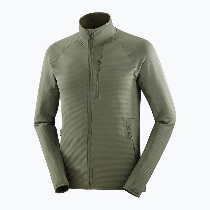 Bluza trekkingowa męska Salomon Essential Lightwarm Full Zip grape leaf 7