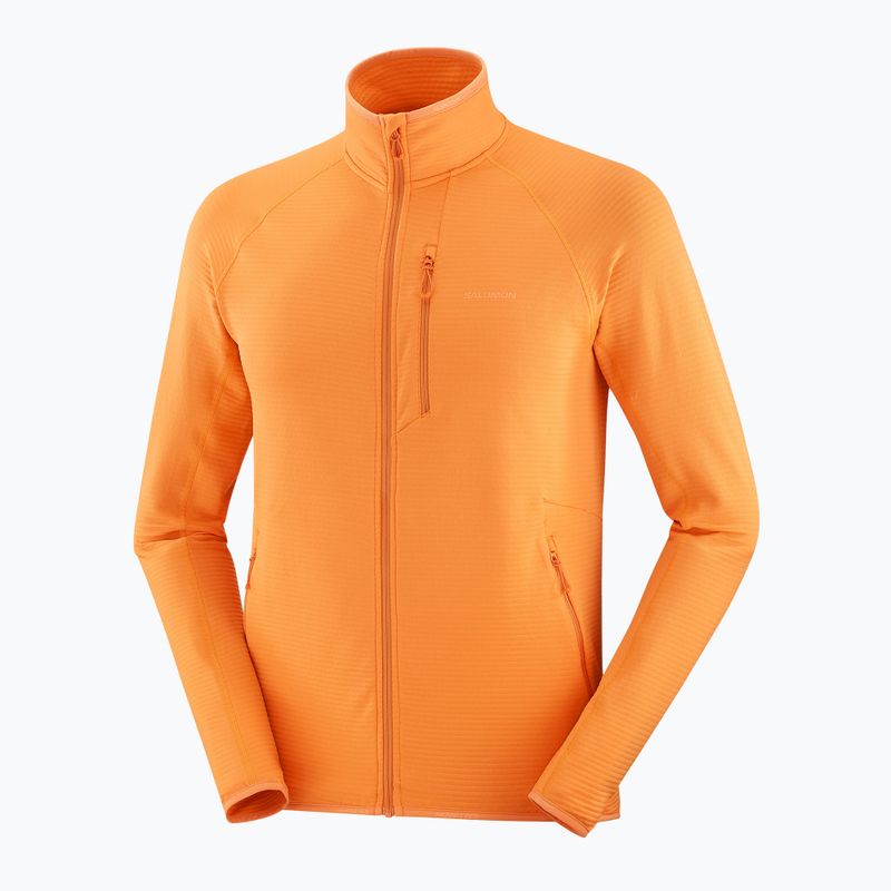 Bluza trekkingowa męska Salomon Lightwarm Full Zip turmeric 7
