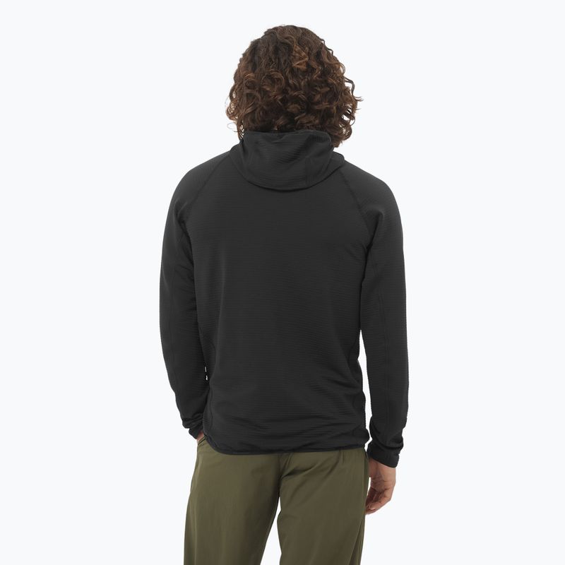 Bluza trekkingowa męska Salomon Sntial Lightwarm Hybrid deep black 2