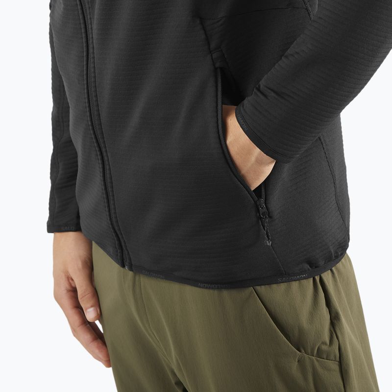 Bluza trekkingowa męska Salomon Sntial Lightwarm Hybrid deep black 6