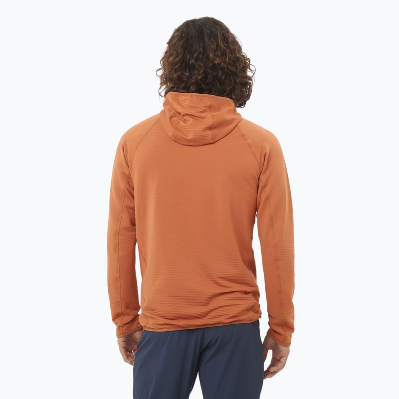 Bluza trekkingowa męska Salomon Sntial Lightwarm Hybrid sierra 2