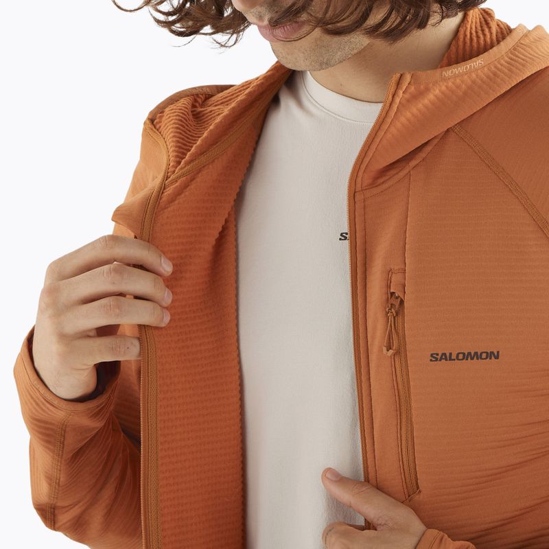 Bluza trekkingowa męska Salomon Sntial Lightwarm Hybrid sierra 7