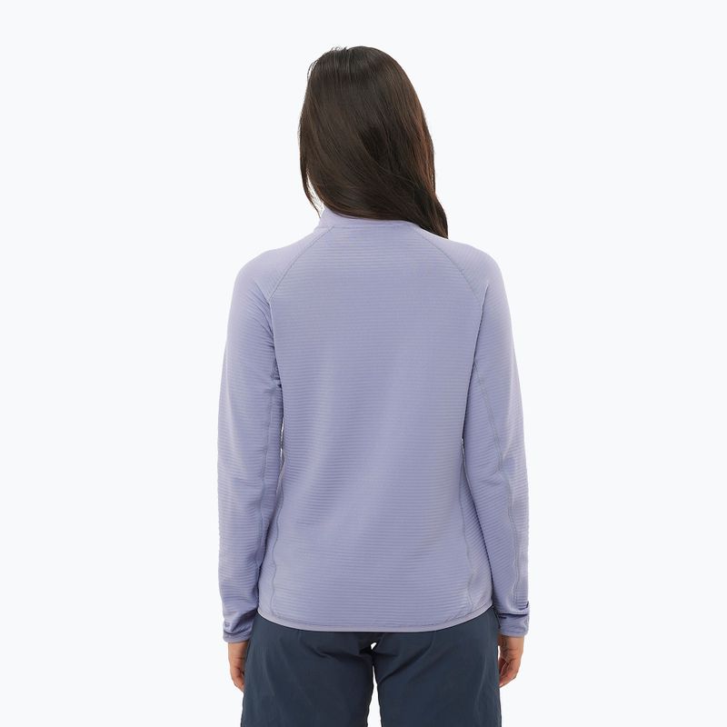 Bluza trekkingowa damska Salomon Essential Lightwarm Half Zip blue granite 2