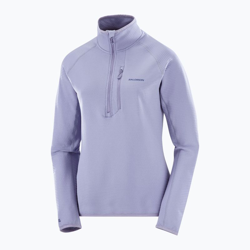 Bluza trekkingowa damska Salomon Essential Lightwarm Half Zip blue granite 6