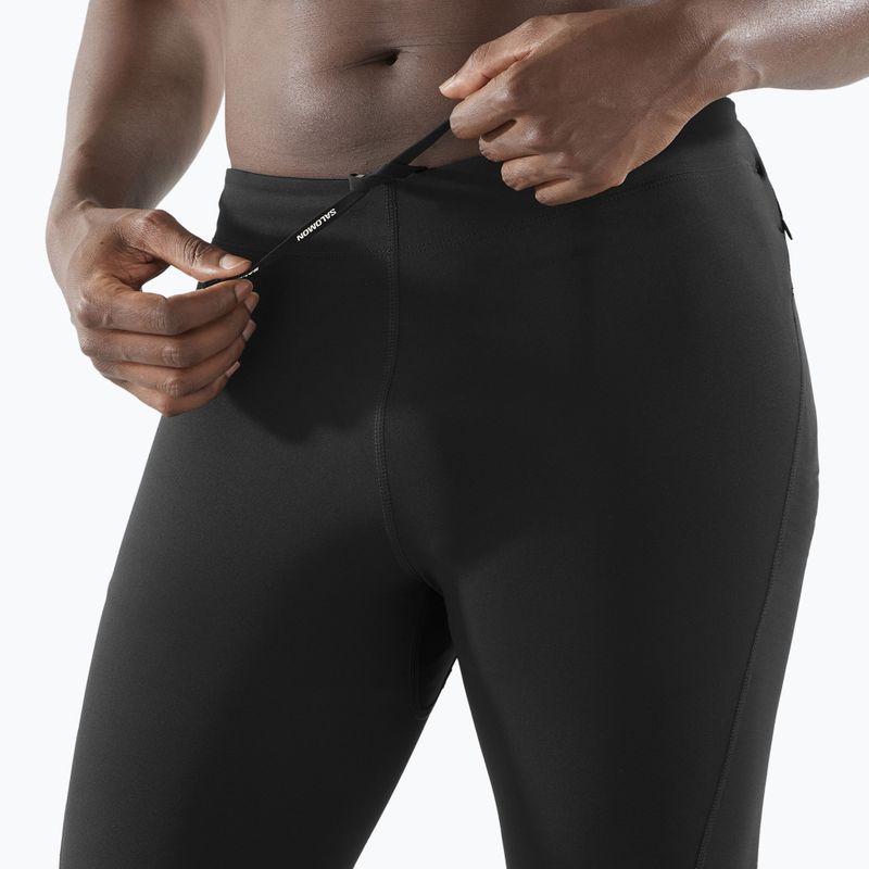 Legginsy do biegania męskie Salomon SHKout Core deep black 3