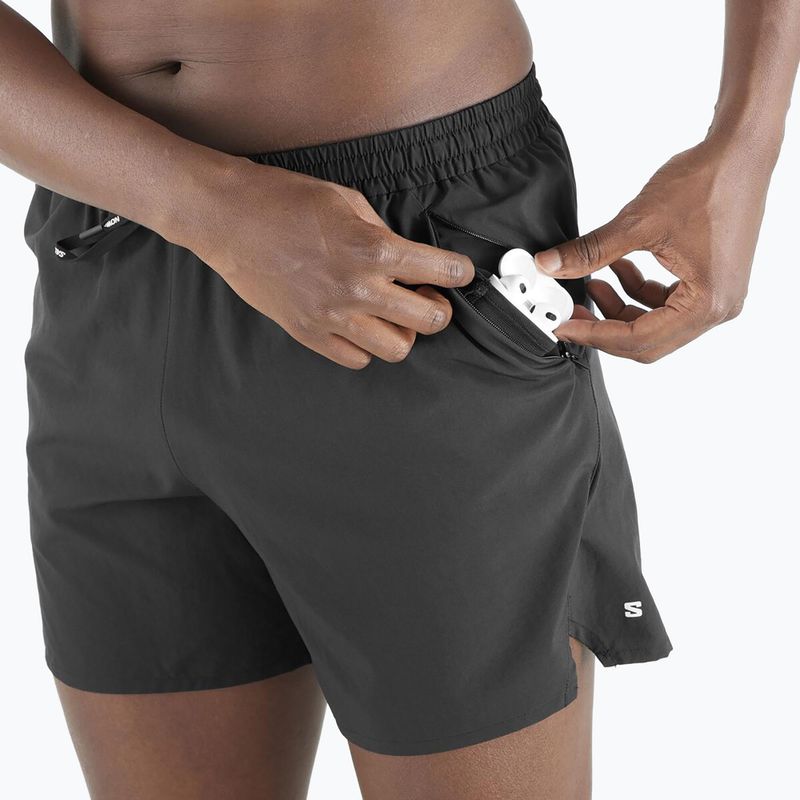 Spodenki do biegania męskie Salomon SHAKEout Core 5" deep black 4