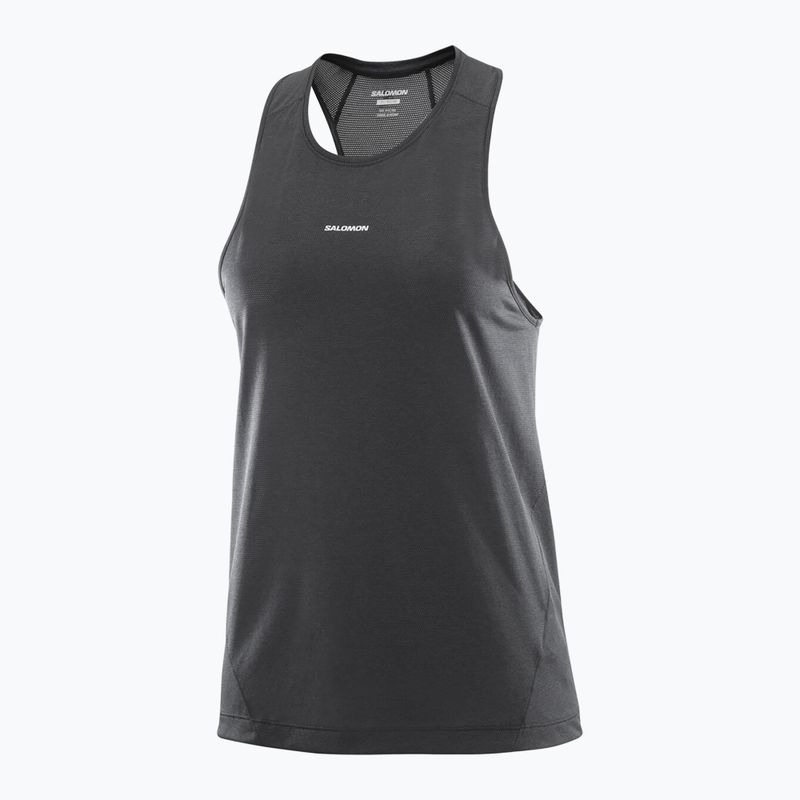 Tank top do biegania damski Salomon Shakeout Core Tank deep black 4