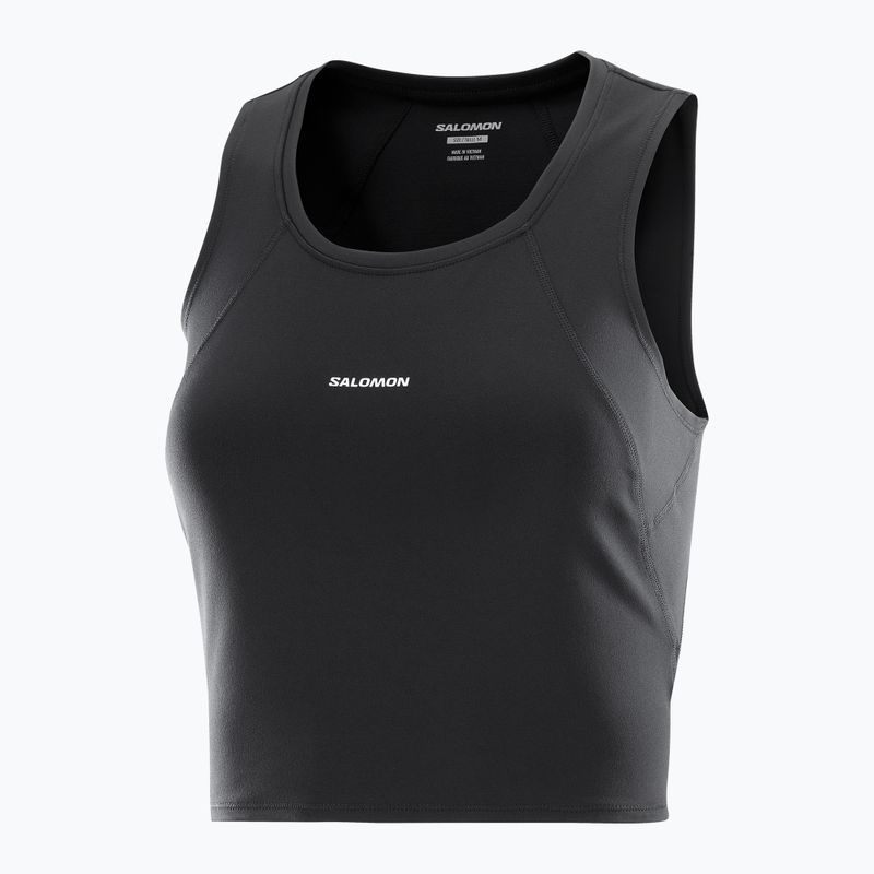 Koszulka do biegania damska Salomon SHAKEout Bliss Tanklette deep black 4