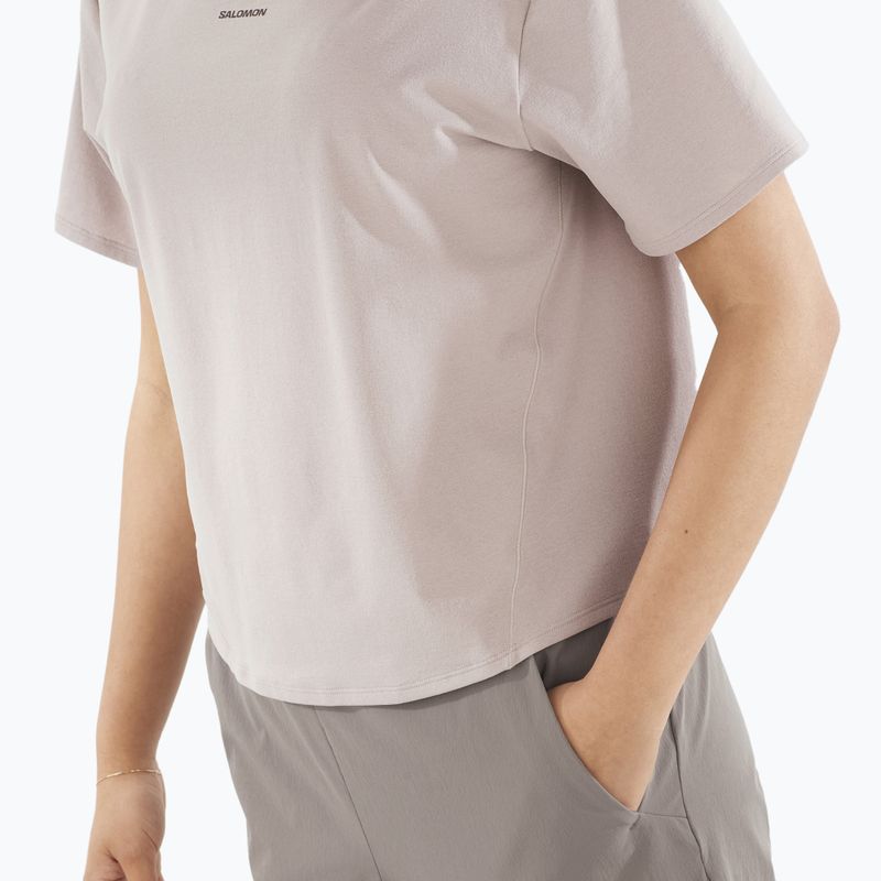 Koszulka damska Salomon Trackline Tee SS etherea 3