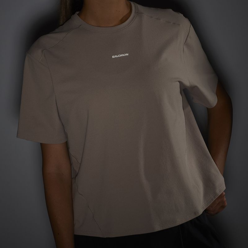 Koszulka damska Salomon Trackline Tee SS etherea 5