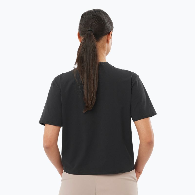 Koszulka damska Salomon Trackline Tee SS deep black 2