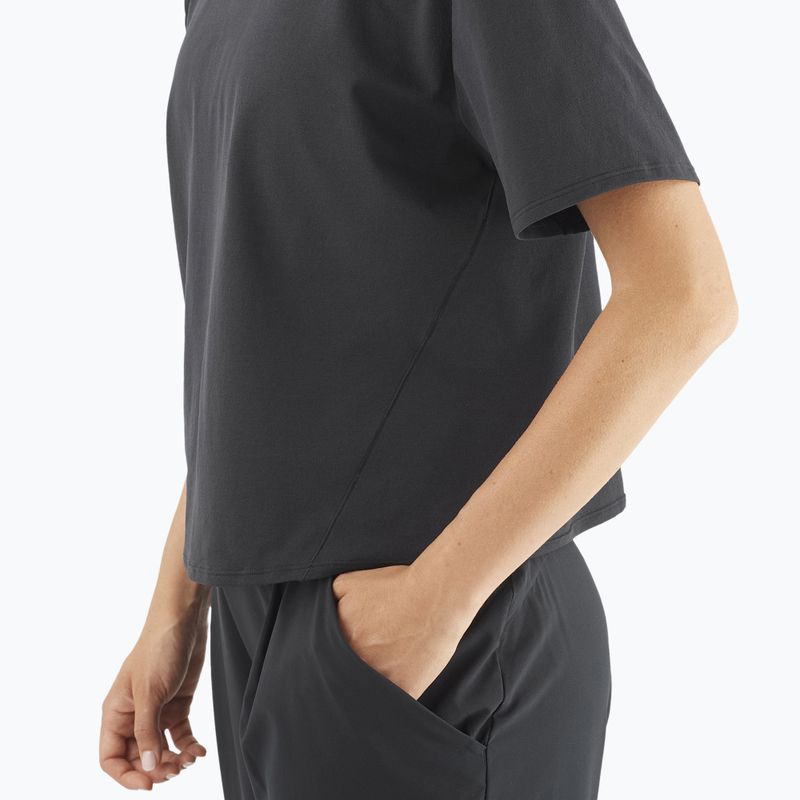 Koszulka damska Salomon Trackline Tee SS deep black 3