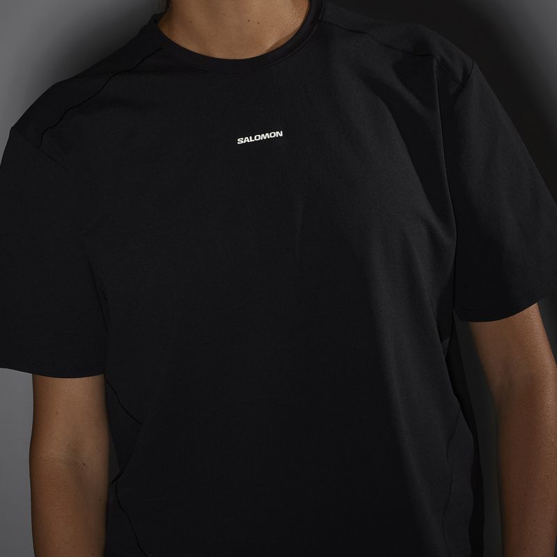 Koszulka damska Salomon Trackline Tee SS deep black 5