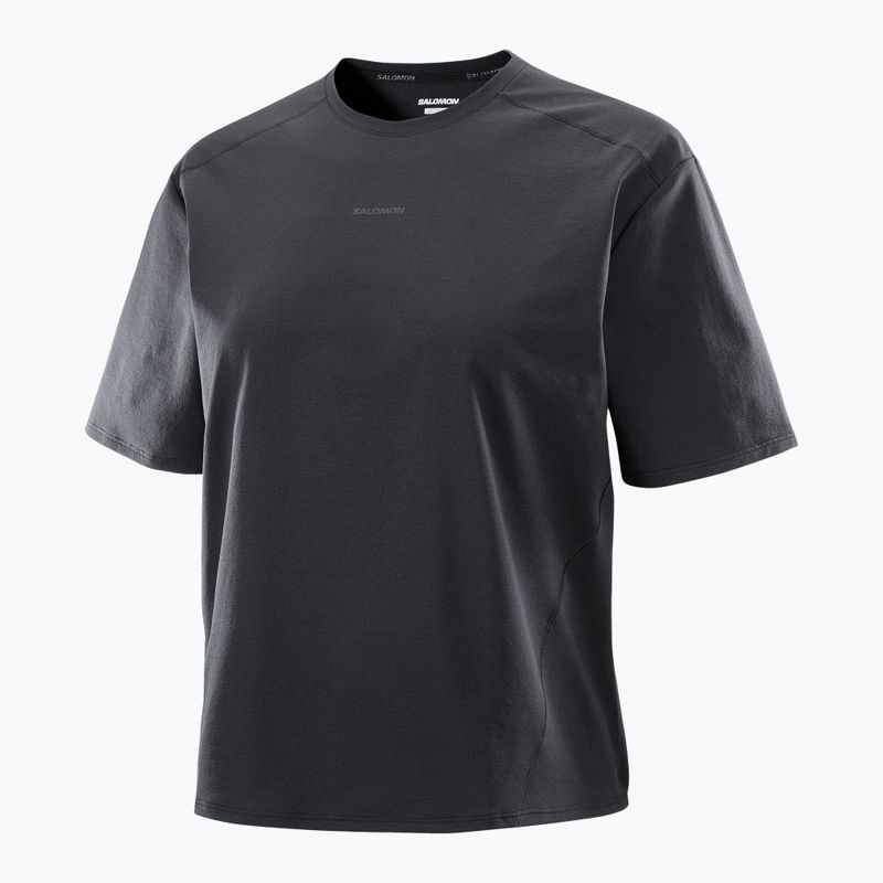Koszulka damska Salomon Trackline Tee SS deep black 6