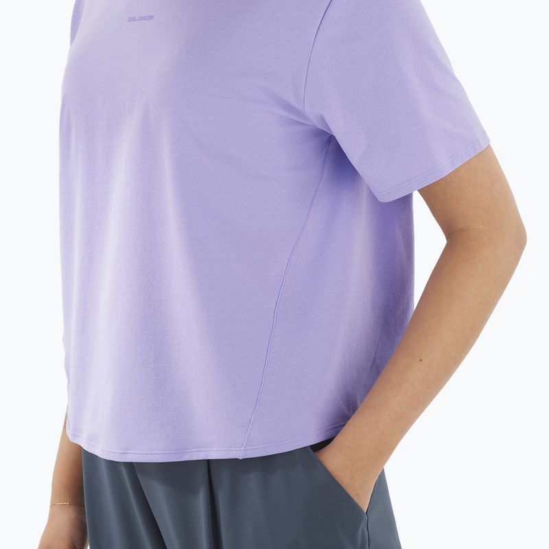 Koszulka damska Salomon Trackline Tee SS violet tulip 4