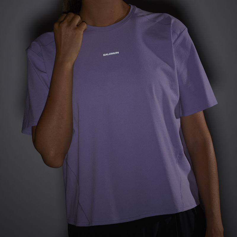 Koszulka damska Salomon Trackline Tee SS violet tulip 5