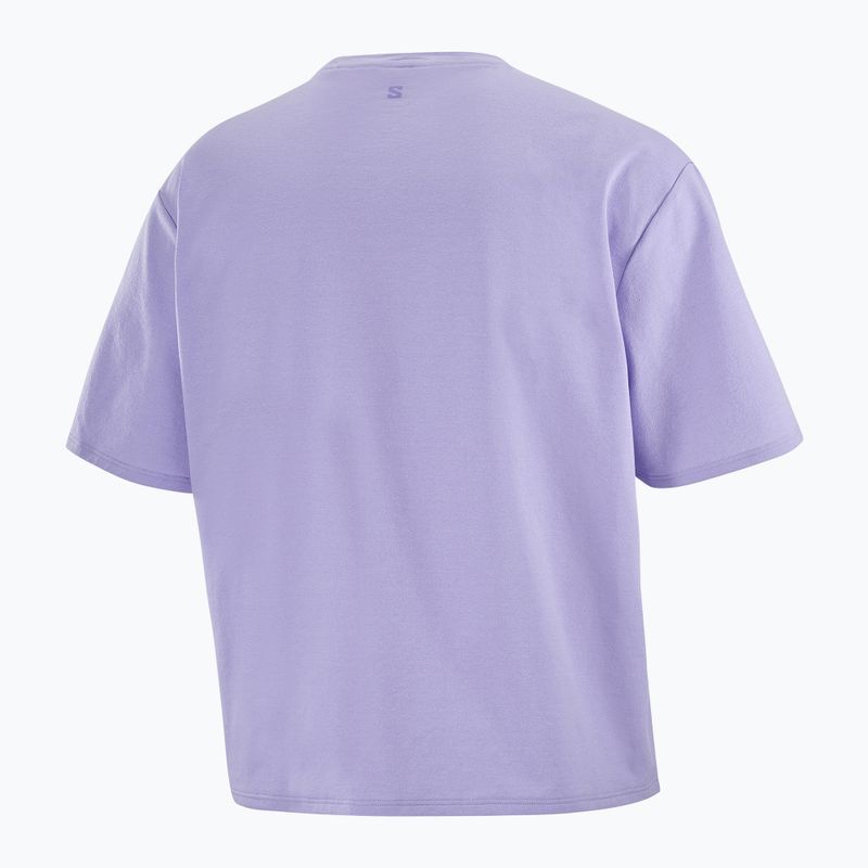 Koszulka damska Salomon Trackline Tee SS violet tulip 7
