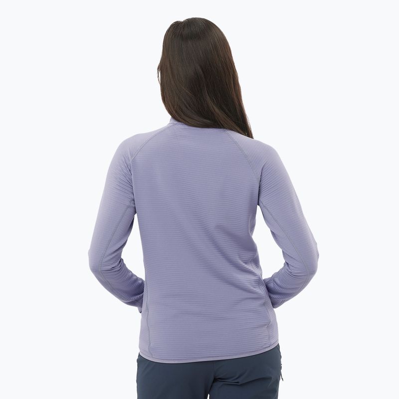 Bluza trekkingowa damska Salomon Lightwarm Full Zip blue granite 2