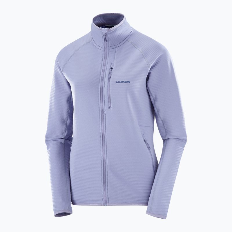 Bluza trekkingowa damska Salomon Lightwarm Full Zip blue granite 6