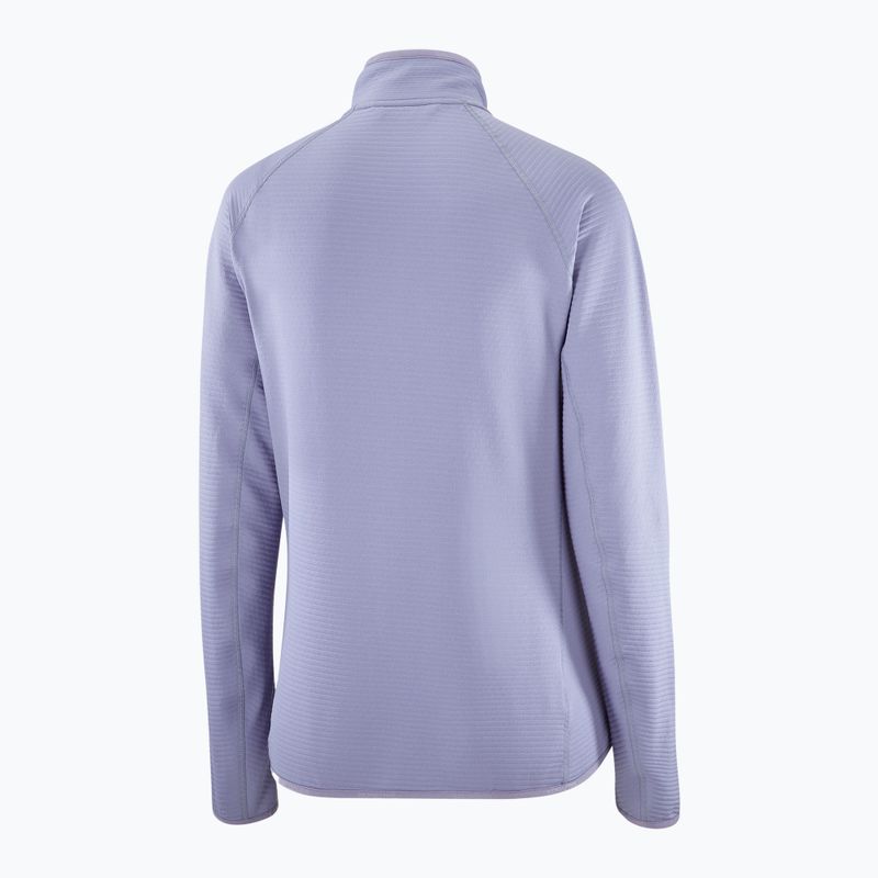 Bluza trekkingowa damska Salomon Lightwarm Full Zip blue granite 7
