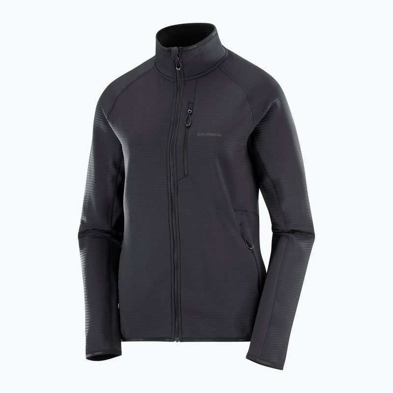 Bluza polarowa damska Salomon Lightwarm Full Zip deep black 5