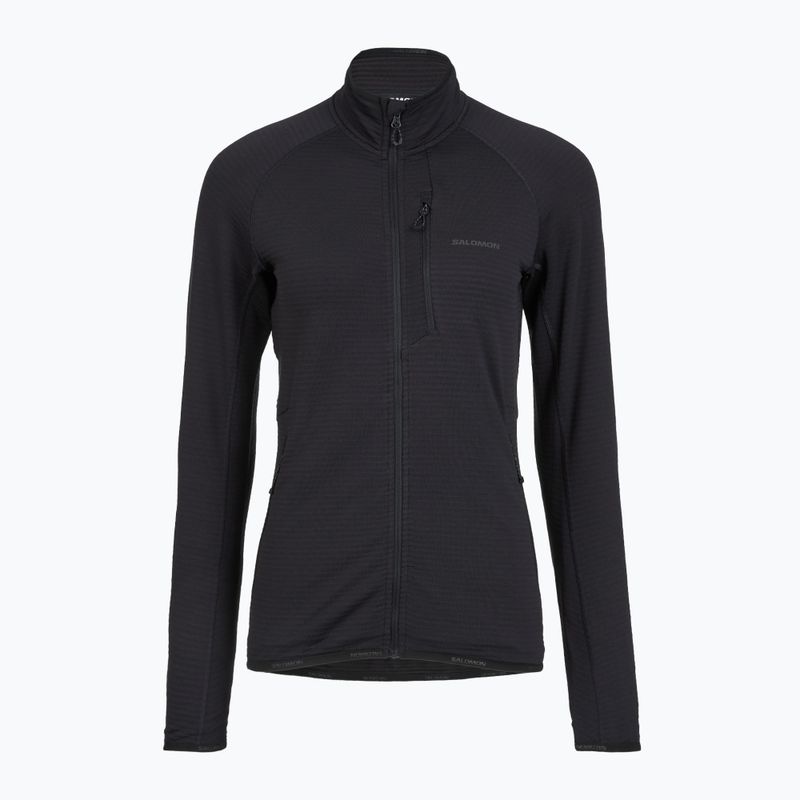 Bluza polarowa damska Salomon Lightwarm Full Zip deep black 5