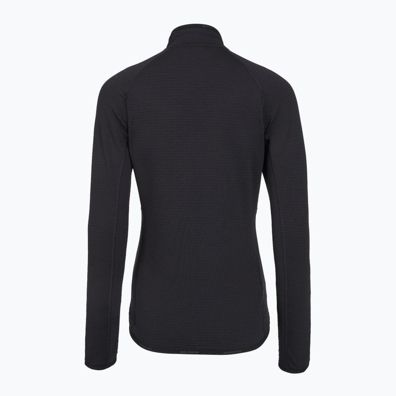 Bluza polarowa damska Salomon Lightwarm Full Zip deep black 6
