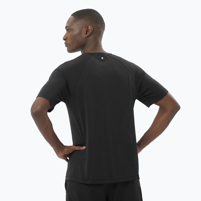 Koszulka do biegania męska Salomon SHAKEout Core deep black 2
