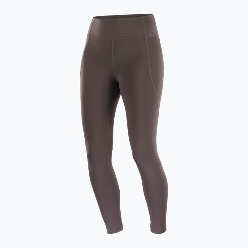 Legginsy do biegania damskie Salomon SHAKEout Bliss 25" coffee bean 8