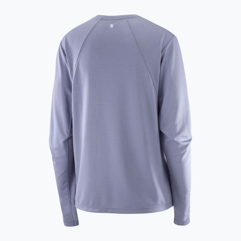 Longsleeve do biegania damski Salomon SHAKEout Core blue granite 5