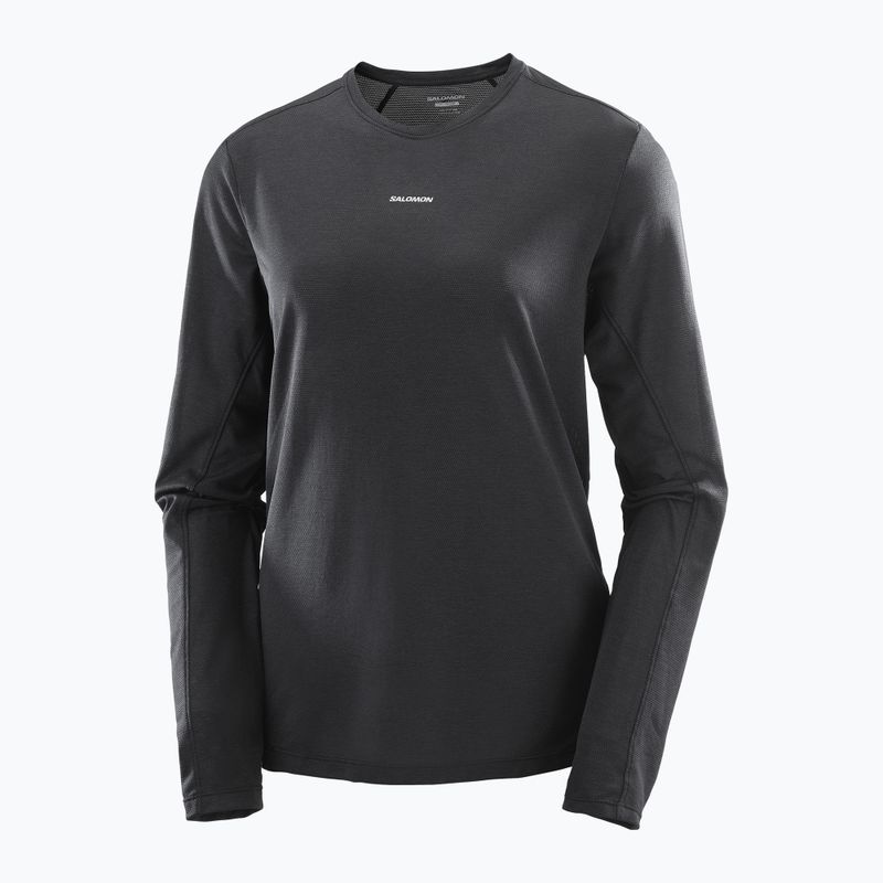Longsleeve do biegania damski Salomon SHAKEout Core deep black 4