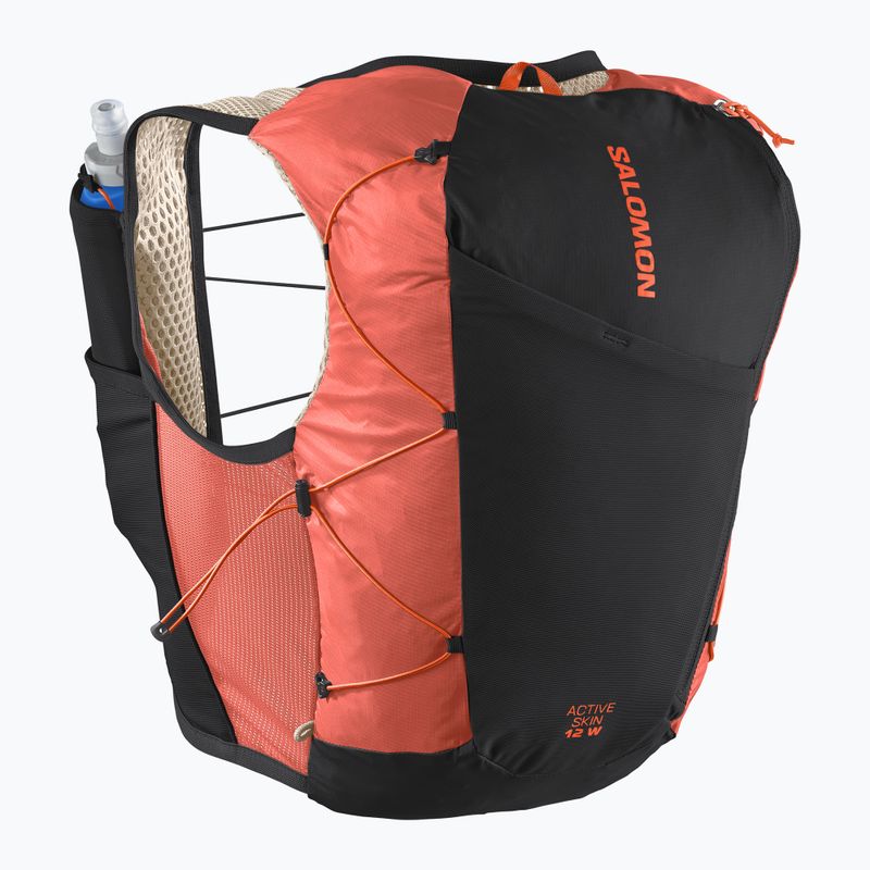 Kamizelka do biegania damska Salomon Active Skin 12 Set emerglow/black 2