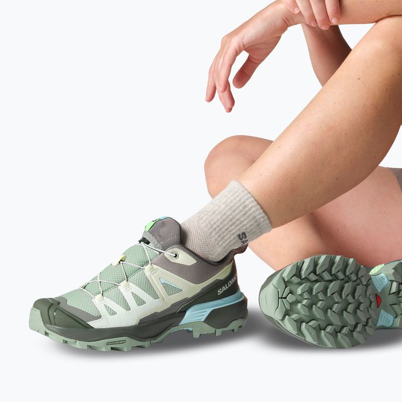 Buty trekkingowe damskie Salomon X Ultra 360 green milieu/uban chic/clearly aqua 7