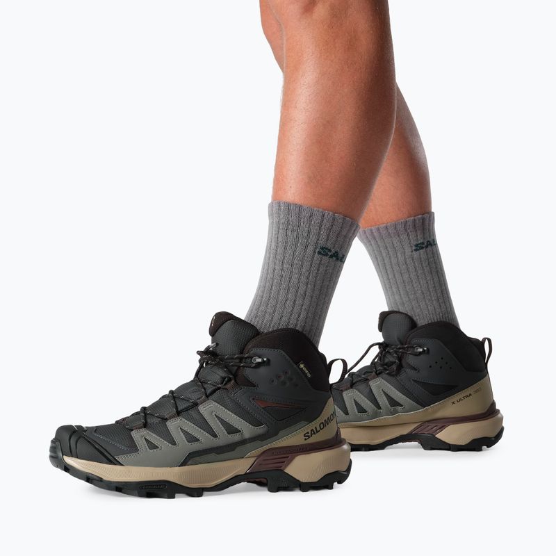 Buty trekkingowe męskie Salomon X Ultra 360 MID GTX phantom/desert tan 6