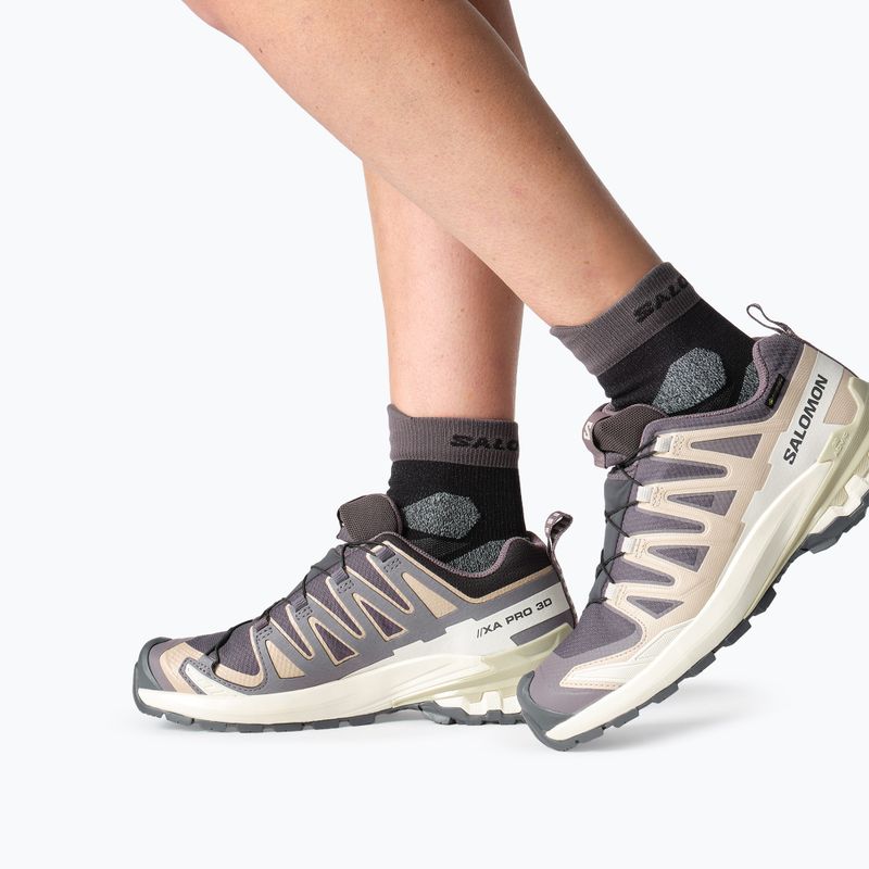 Buty do biegania damskie Salomon XA Pro 3D V9 GTX nine iron/oxford tan 6