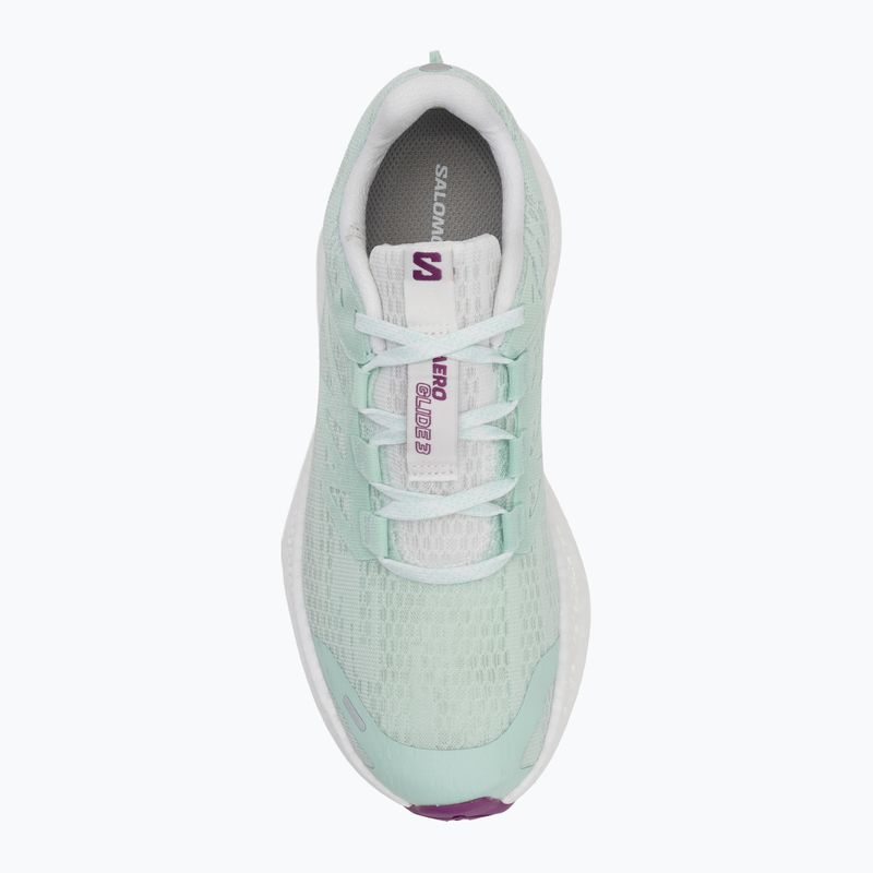 Buty do biegania damskie Salomon Aero Glide 3 bay/white/wilowherb 5