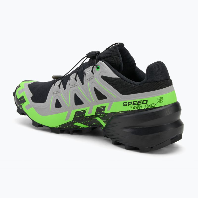 Buty do biegania męskie Salomon Speedcross 6 GTX black/alloy/green gecko 3
