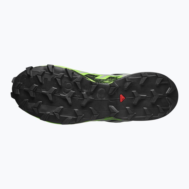 Buty do biegania męskie Salomon Speedcross 6 GTX black/alloy/green gecko 4