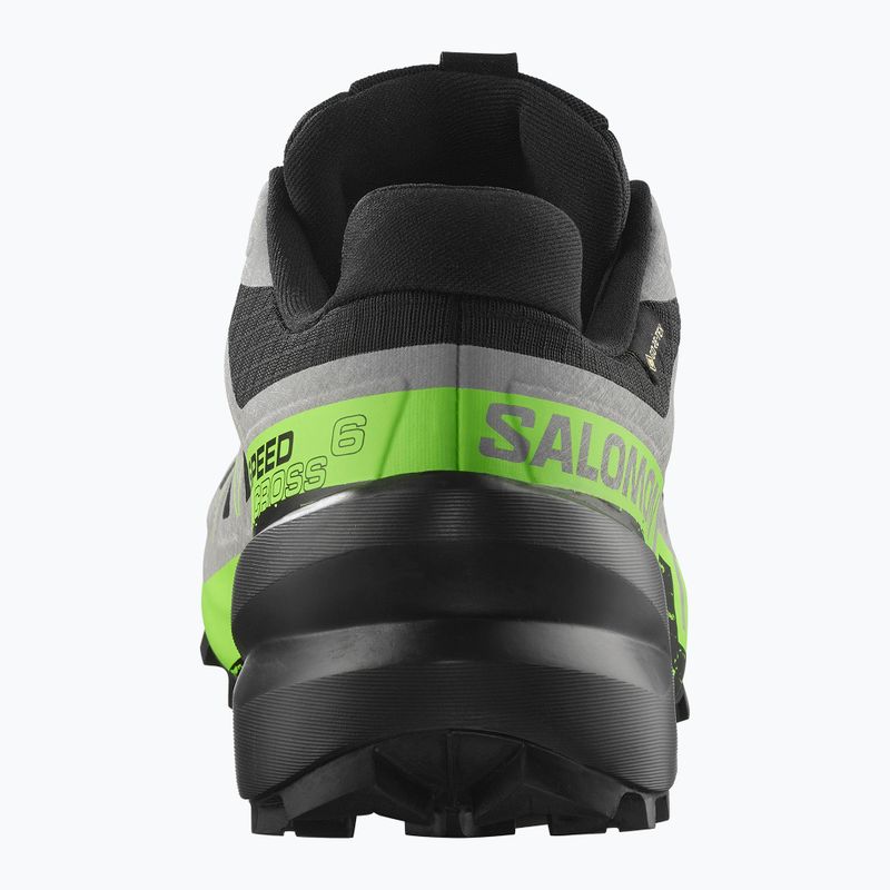Buty do biegania męskie Salomon Speedcross 6 GTX black/alloy/green gecko 5