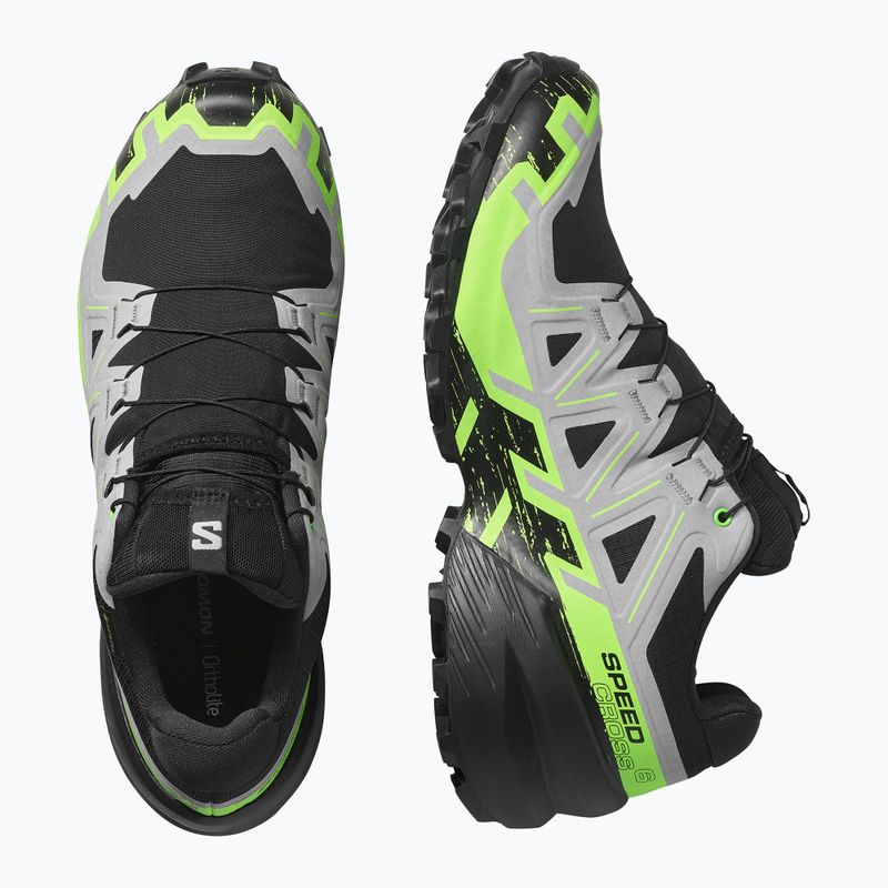 Buty do biegania męskie Salomon Speedcross 6 GTX black/alloy/green gecko 6