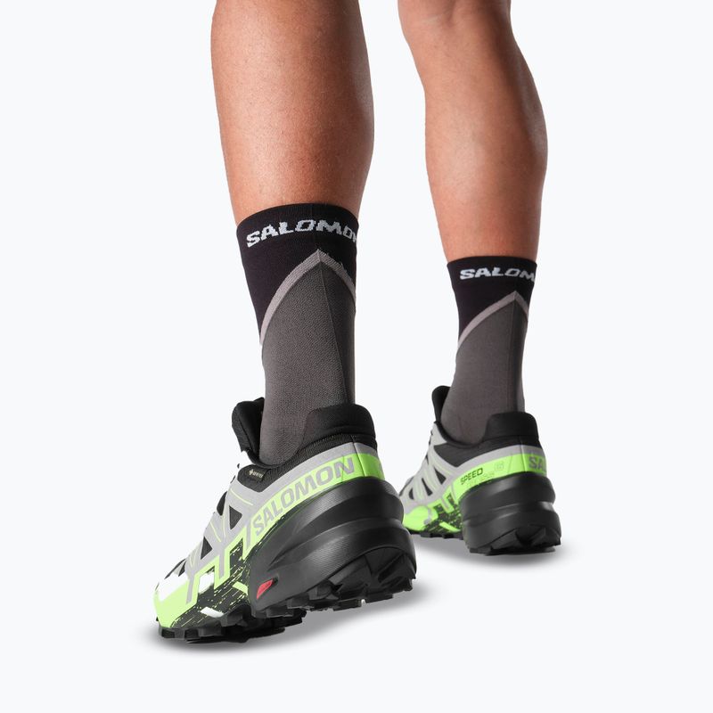 Buty do biegania męskie Salomon Speedcross 6 GTX black/alloy/green gecko 8