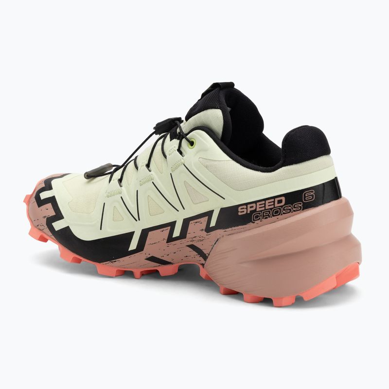 Buty do biegania damskie Salomon Speedcross 6 GTX lime cream/mahogany rose/black 3