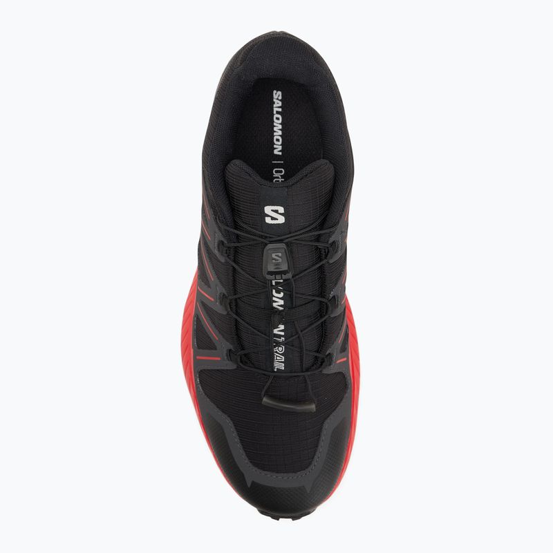 Buty do biegania męskie Salomon Speedcross Peak black/asphalt/fiery red 5