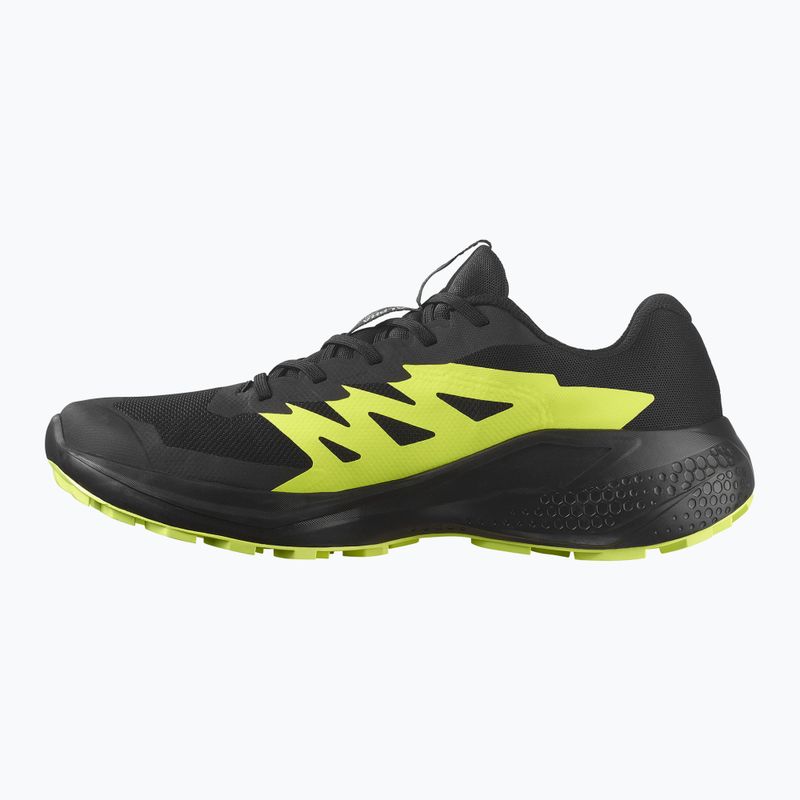 Buty do biegania męskie Salomon Alphaglide GTX black/alloy/sharp green 2