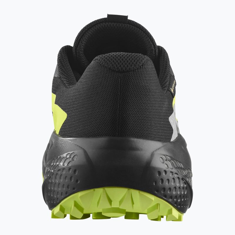 Buty do biegania męskie Salomon Alphaglide GTX black/alloy/sharp green 3