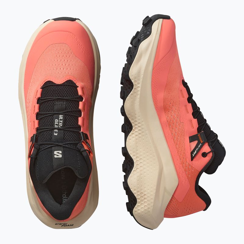 Buty do biegania damskie Salomon Ultra Glide 3 fusion coral/tender peach/black 6