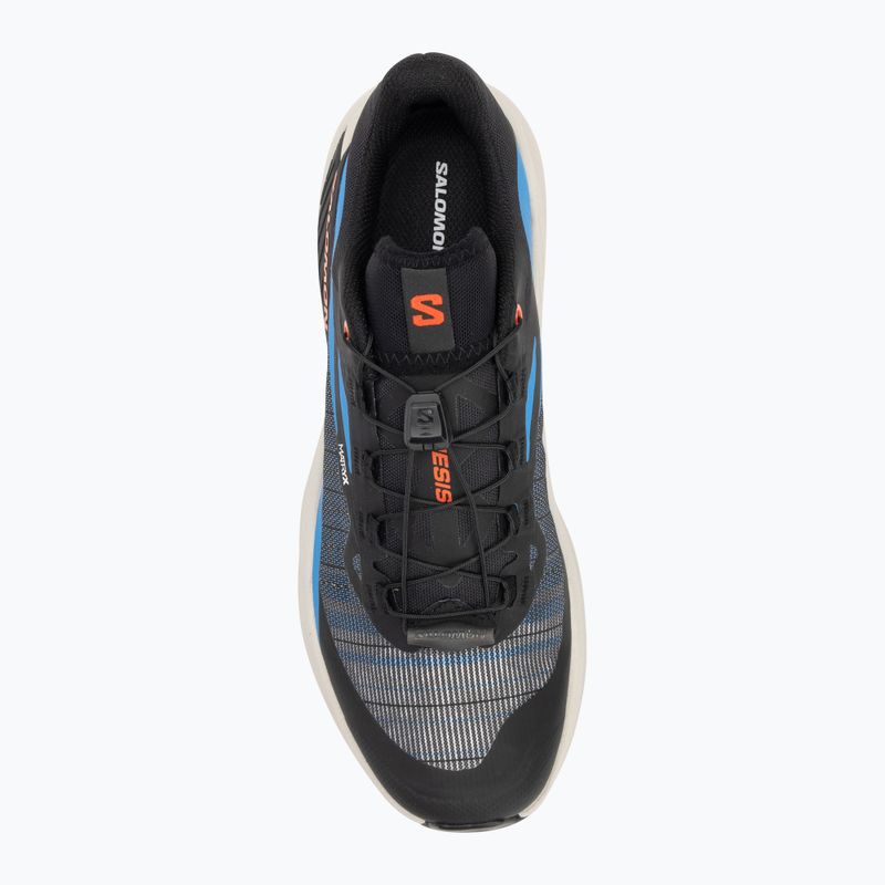 Buty do biegania męskie Salomon Genesis black/french blue/cherry tomato 5