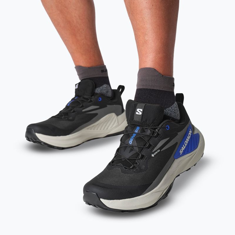 Buty do biegania męskie Salomon Genesis GTX black/lunar rock/french blue 14