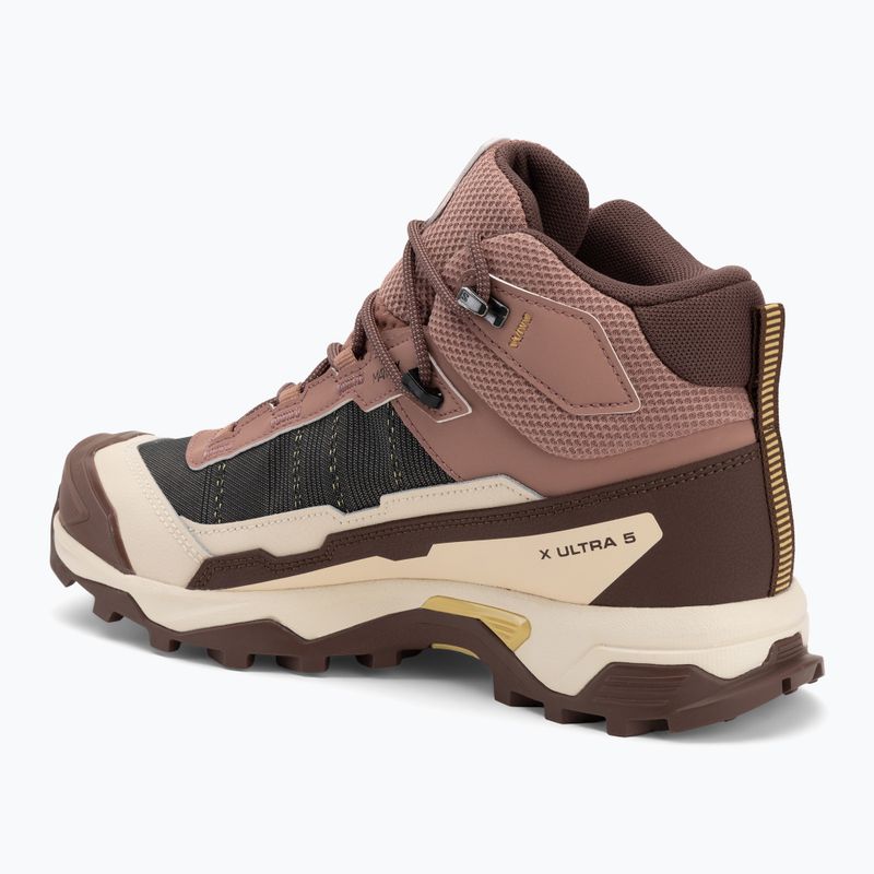Buty trekkingowe damskie Salomon X Ultra 5 MID GTX burlwood/french roast/rattan 3