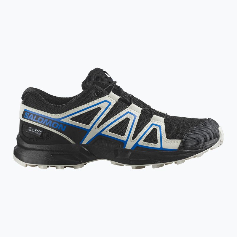 Buty do biegania dziecięce Salomon Speedcross Waterproof black/vanilla ice/french blue 8